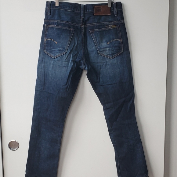 G Star Raw 3301 dark wash jeans no size - Picture 7 of 8
